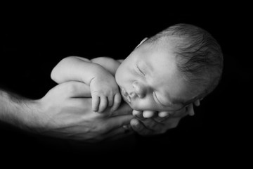 Dad and newborn angel
