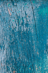 Old wooden background, green color. Texture and background.