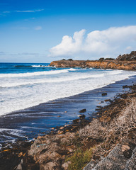 Fototapeta na wymiar Pacific Ocean at Cambria, California