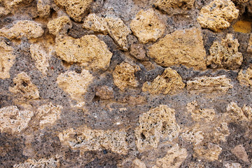 An ancient stone wall texture, from pompeii