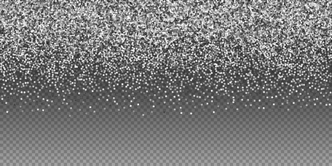 Silver glitter luxury sparkling confetti. Scattere