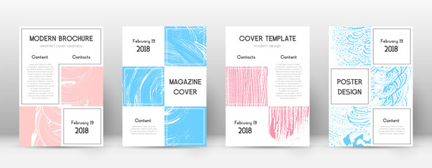 Cover page design template. Business brochure layo