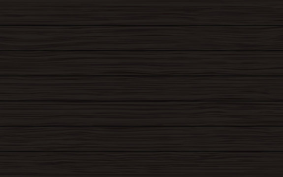 Black Wood Planks Vector Texture Background