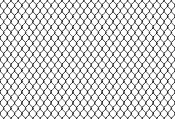 Fototapeta premium Rabitz chain link fence seamless pattern