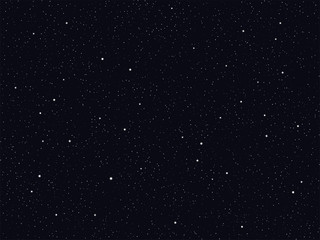 Vector starry night sky background