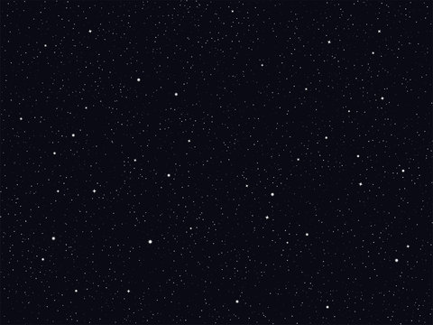 Vector starry night sky background