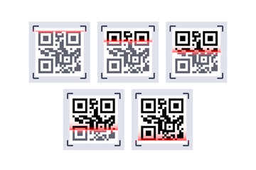 QR code laser scanning