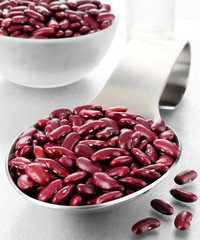 SPOONFUL OF VARIEGATED RED KIDNEY BEANS