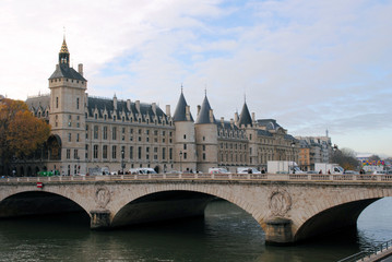 Cityscape of Paris in autumn.