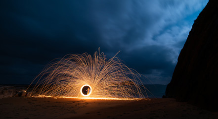 Wire wool photography