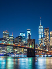 Fototapeta na wymiar ニューヨーク　ブルックリン・ブリッジとマンハッタン
