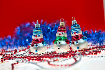 Christmas and New Year holidays background, winter season. Christmas greeting card