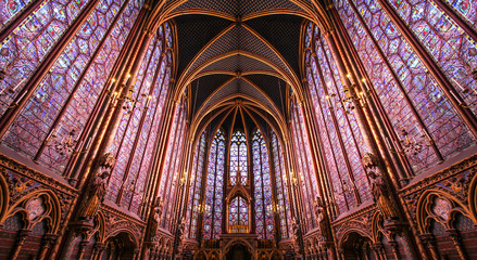 Naklejka premium Paris / Sainte Chapelle - Chapelle haute