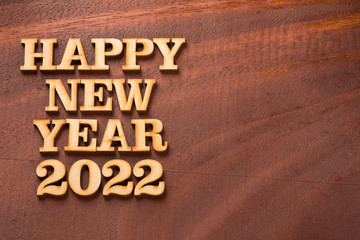 Naklejka premium Happy new year 2022 - Text space