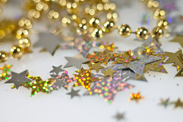 Christmas and New Year holidays background, winter season. Christmas greeting card