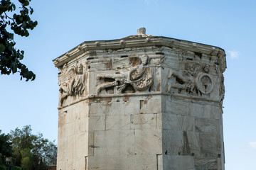 Fototapeta na wymiar Tower of the Winds in Athens, Greece