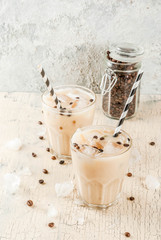 Summer cold Iced coffee frappe