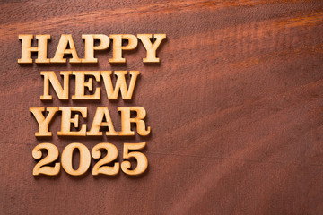 Fototapeta premium Happy new year 2025 - Text space