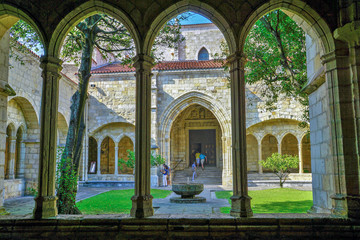Fototapeta premium Patio of the Santa Maria Cathedral, Santander, Spain.