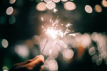 Sparklers light at the festival © Yuttana