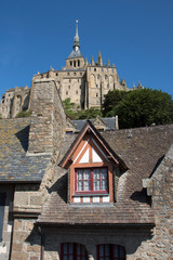 Fototapeta premium Mont Saint Michel, Normandia, Francia