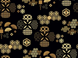 Rolgordijnen Japanse stijl Japans patroon362