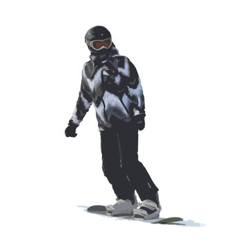 The girl the snowboarder, the drawing