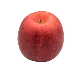 Red ripe apple isolated on white background