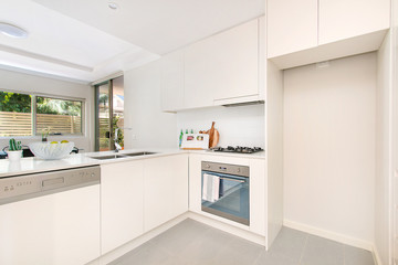 Modern gourmet kitchen interior