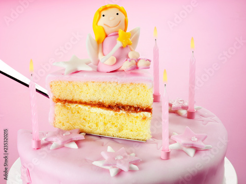 Pink Fairy Birthday Cake Stock Photo And Royalty Free Images On