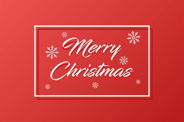 Fototapeta na wymiar Merry Christmas text design. Vector logo, typography