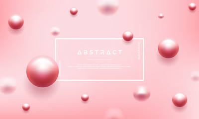 Abstract pink background with beautiful pearls. Can be used for your cosmetic promotion posters