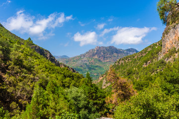 Fototapeta na wymiar Mountains of Talassemtane National Park, Morocco