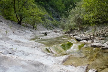 Water stream in the mountains