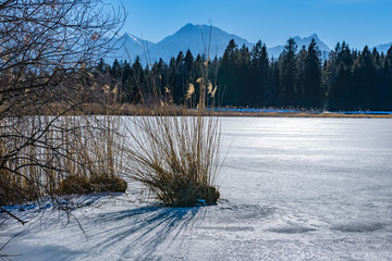See gefroren Berge