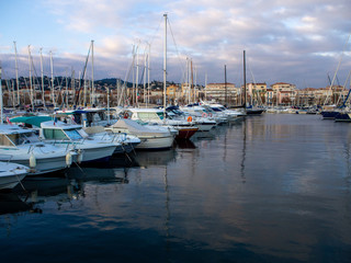 Fototapeta na wymiar port in the Mediterranean sea