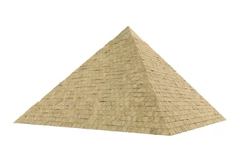 Foto op Canvas Egyptian Pyramid Isolated © nerthuz