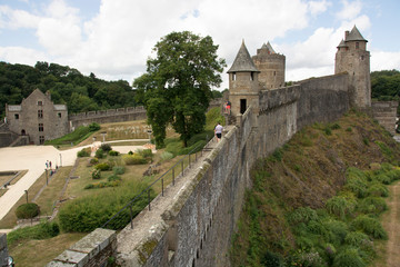 Fototapeta na wymiar Castello, Fougeres, Bretagna, Francia, Europa