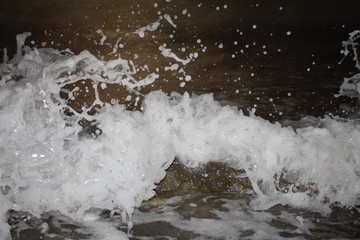 road, mountains, waterfalls, stones, lizard, nature, beautiful landscape, good day