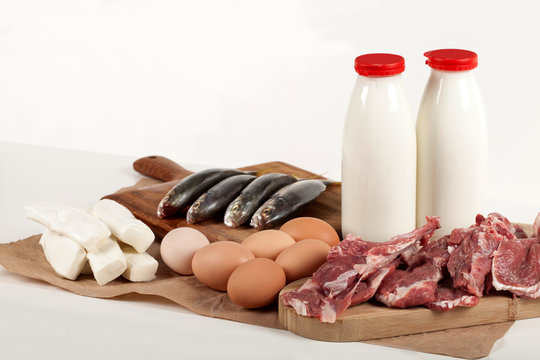 meat milk eggs and fish