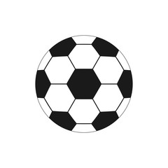 Obraz premium Football ball black Icon.