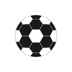 Fototapeta premium Soccer black ball Icon.
