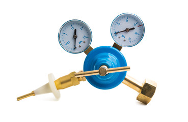 reducer on the balloon with helium