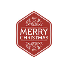 Merry Christmas hand written lettering