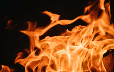 Blaze fire flame background and textured