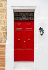 Red maltese door