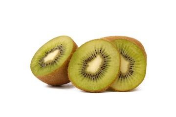 kiwi fruit isolated on a white background - fresh kiwi fruits