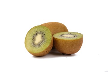 kiwi fruit isolated on a white background - fresh kiwi fruits