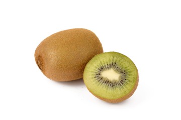 kiwi fruit isolated on a white background - fresh kiwi fruits