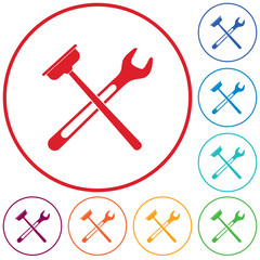 Plumbing work symbol icon